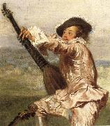 Jean-Antoine Watteau Details of The Music-Party painting